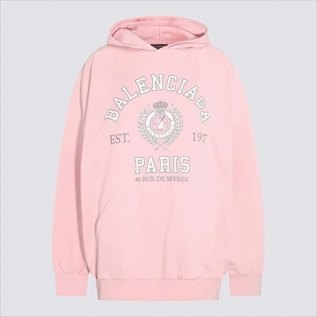 Balenciaga Relaxed Fit Pink Hoodie