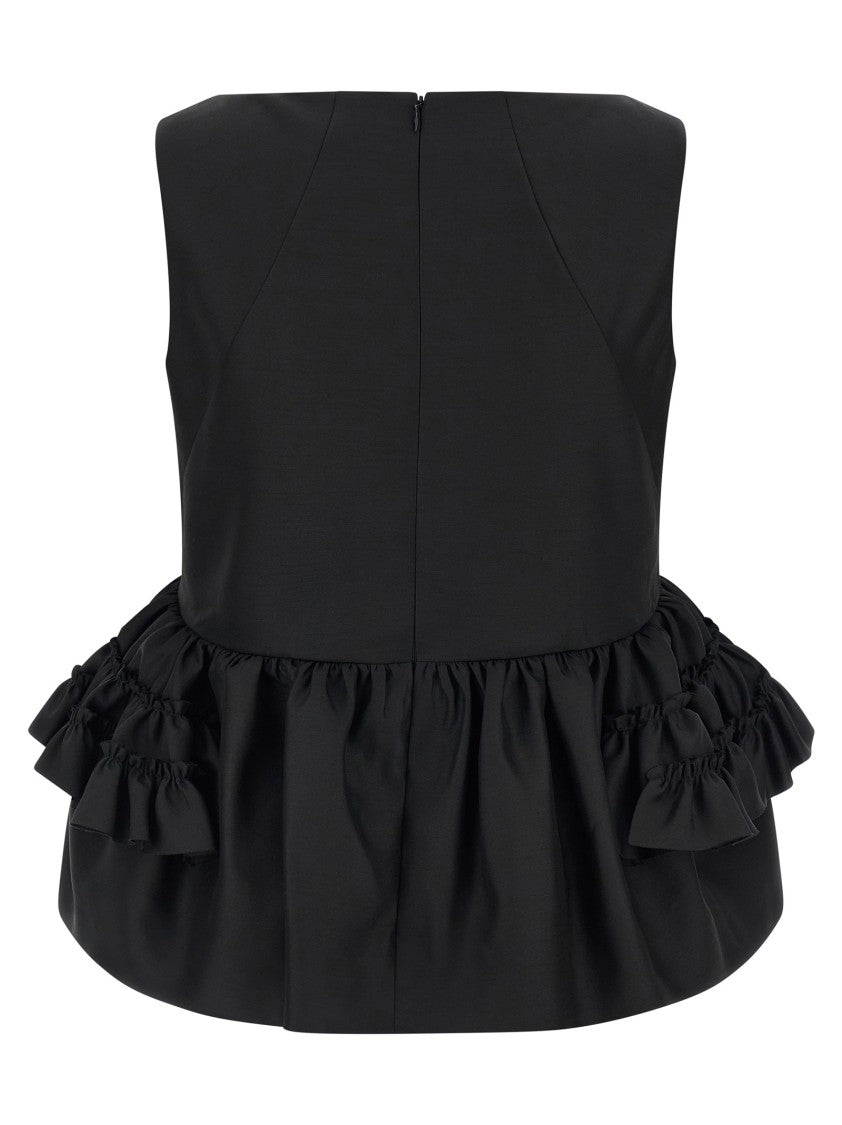 Dries Van Noten 'Casey' Wool And Silk Blend Top