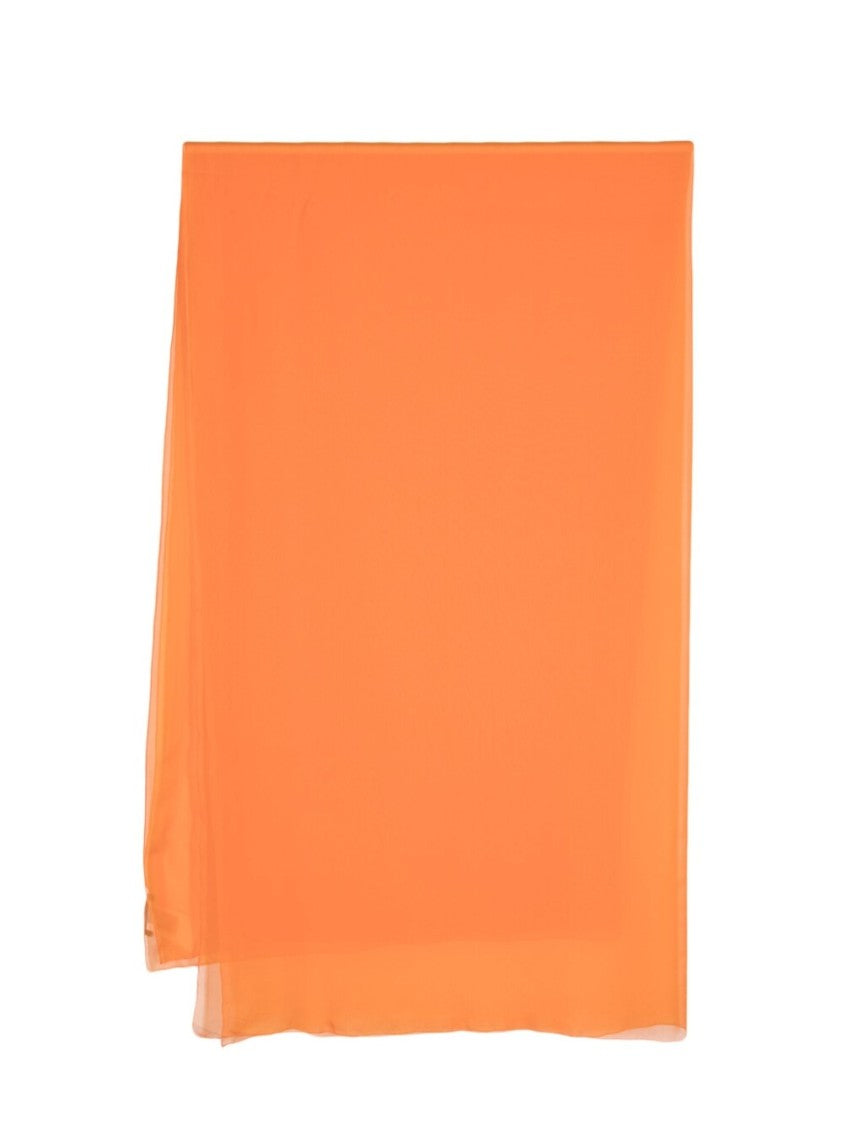 Alberta Ferretti Orange Vibrant Silk Scarf