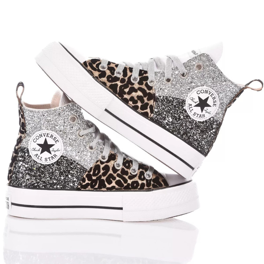 Converse Platform Silver, White, Black