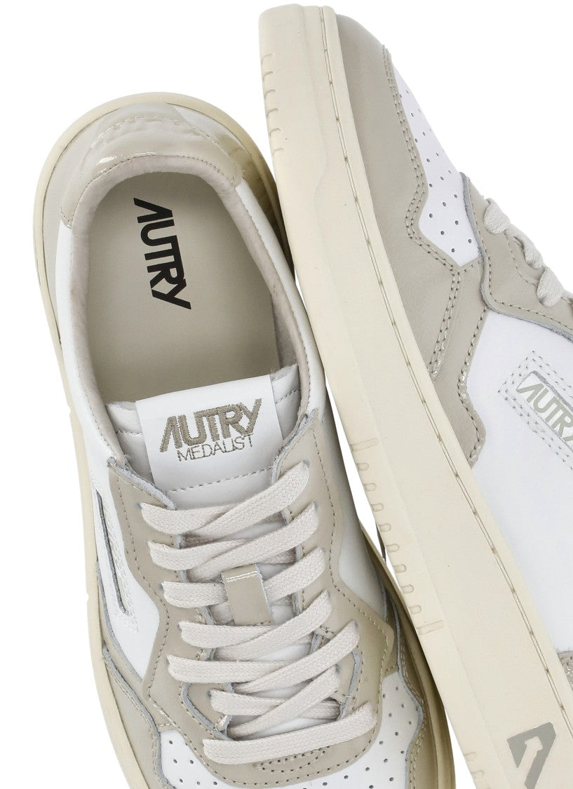 Autry White Leather Sneakers