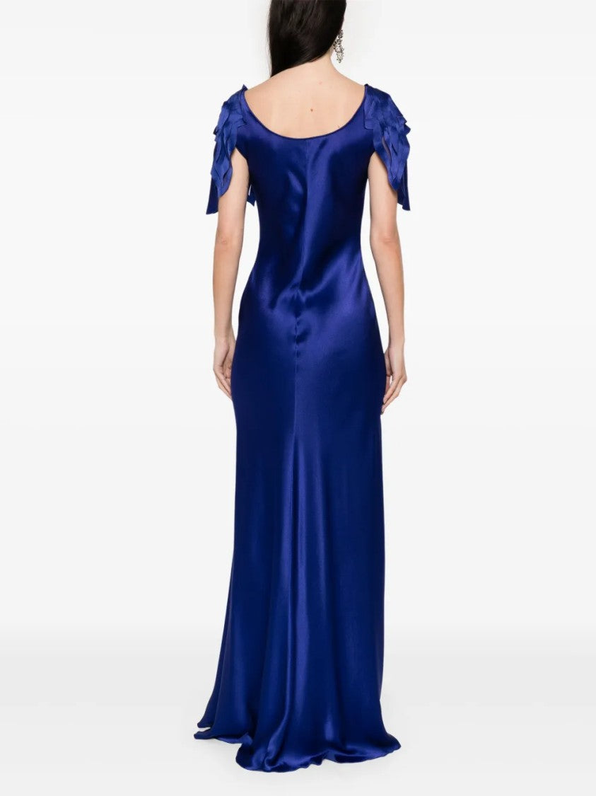 Alberta Ferretti Flowing Silhouette Dress With Refined Design