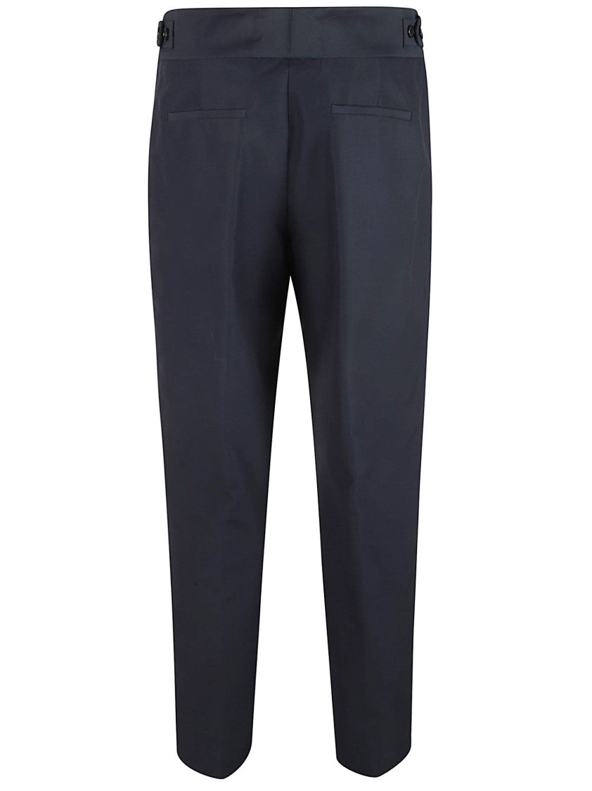 Ballantyne Tailored Blue Trousers With Front Pleats