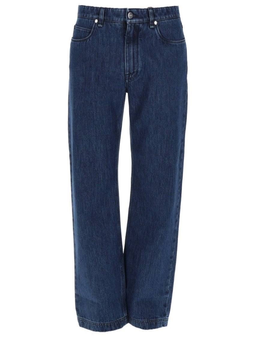 Fendi Indigo Wash Straight-Leg Cotton Jeans