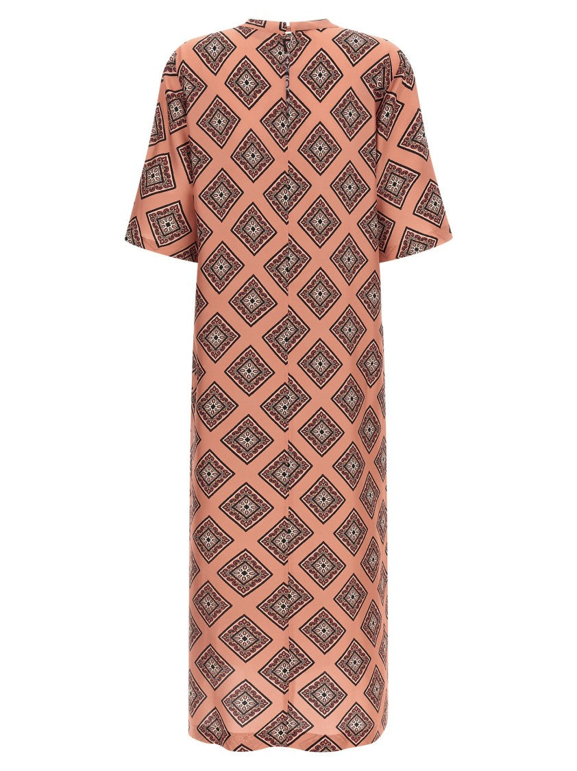 Alberto Biani Tie Print Dress