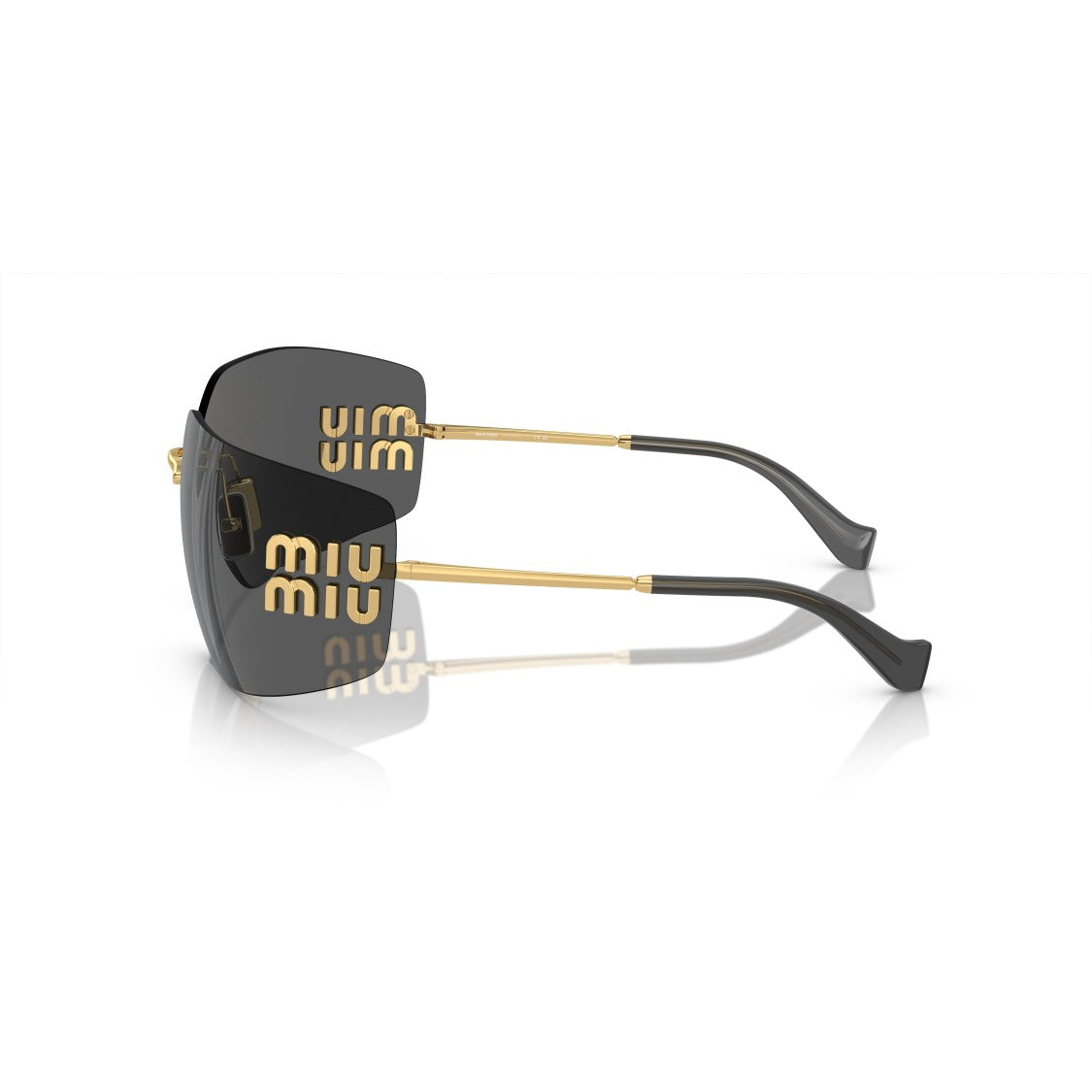 Miu Miu 0Mu 54Ys Rimless Oversized Square Sunglasses