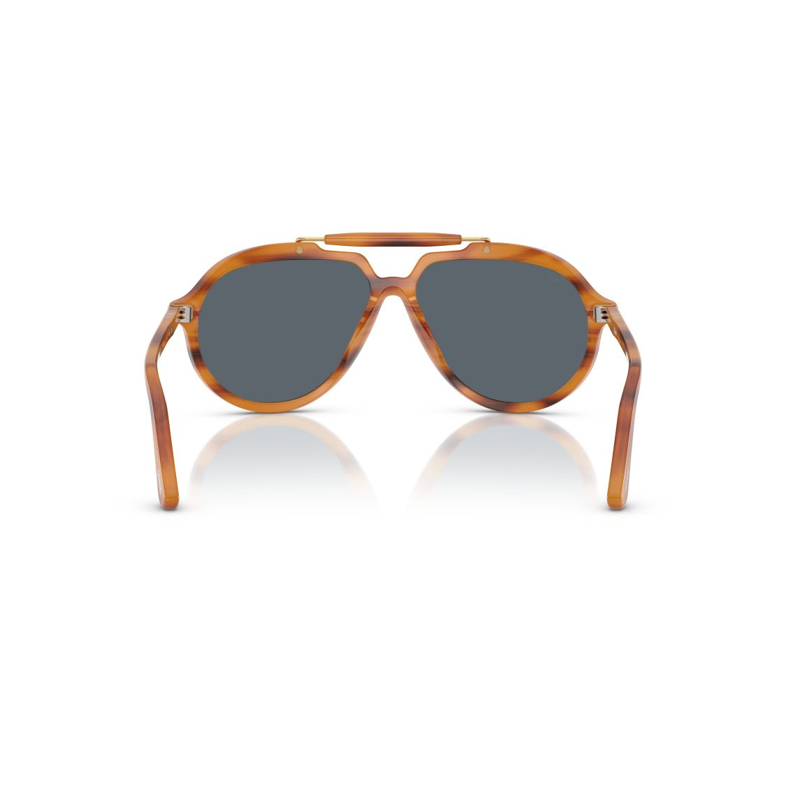 Persol 0Po0202s Tortoiseshell Aviator Sunglasses With Distinctive Double Bridge