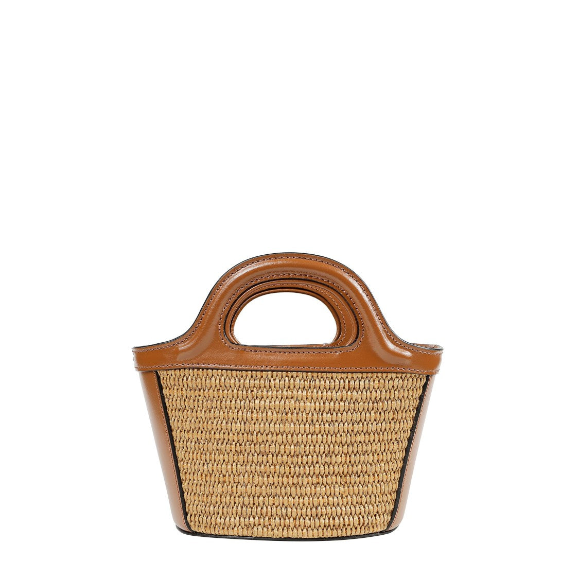 Marni Marni Raffia And Leather Tote Bag