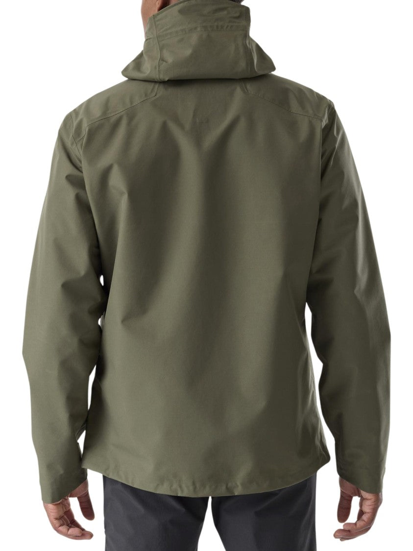 Millet Technical Green Hooded Jacket With Gore-Tex Protection