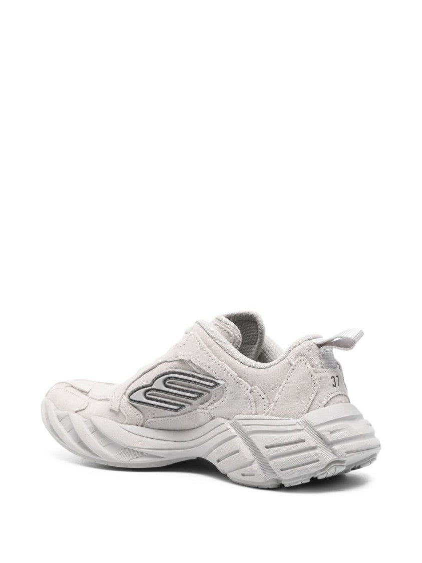 Balenciaga Light Grey Suede Calfskin Sneakers