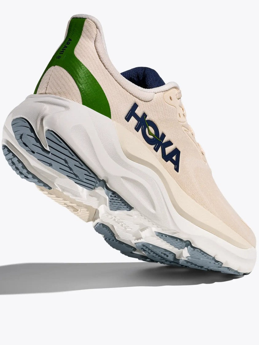 Hoka Beige Arahi 8 Cushioned Running Sneakers