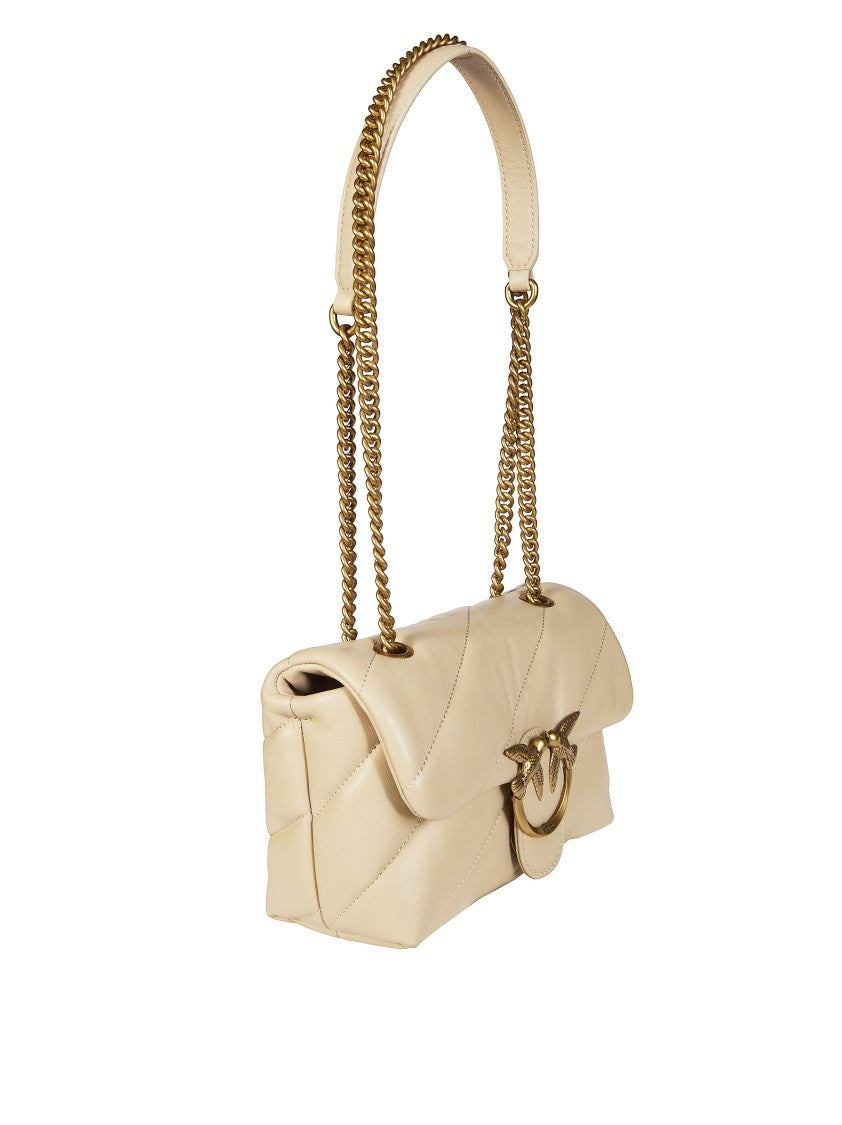 Pinko Quilted Mini Sheep Nappa Shoulder Bag