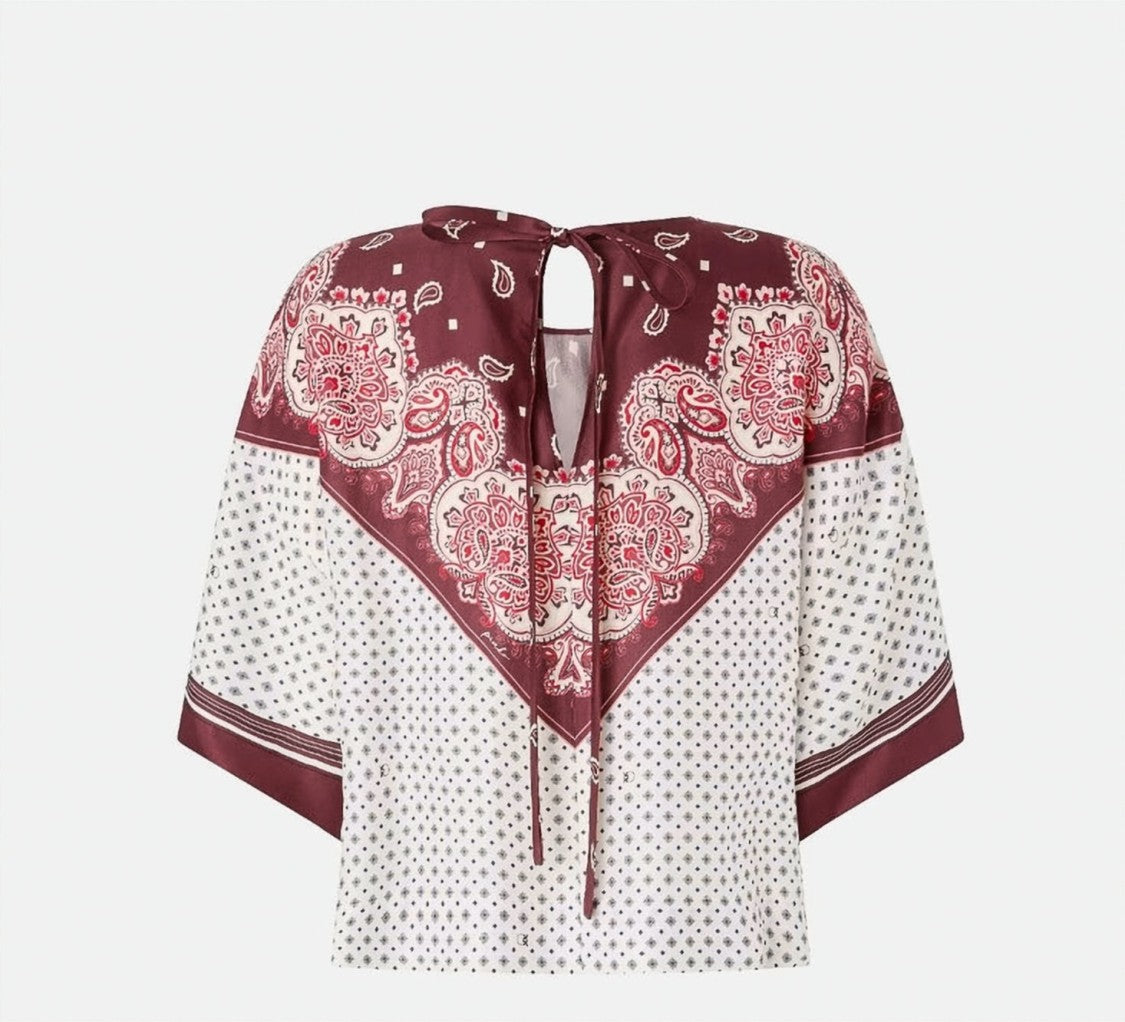 Pinko Betsy Viscose Twill Printed Blouse