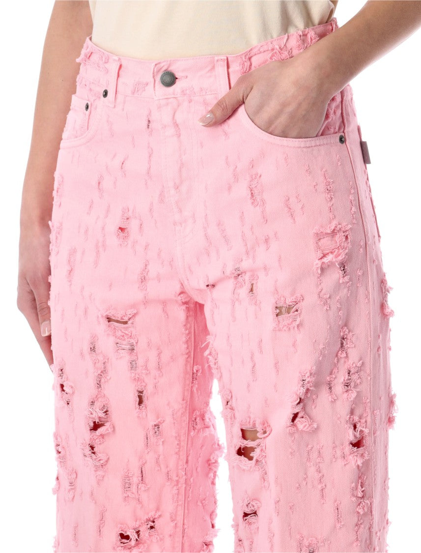 Haikure Bonnie Bull Destroy Straight Jeans
