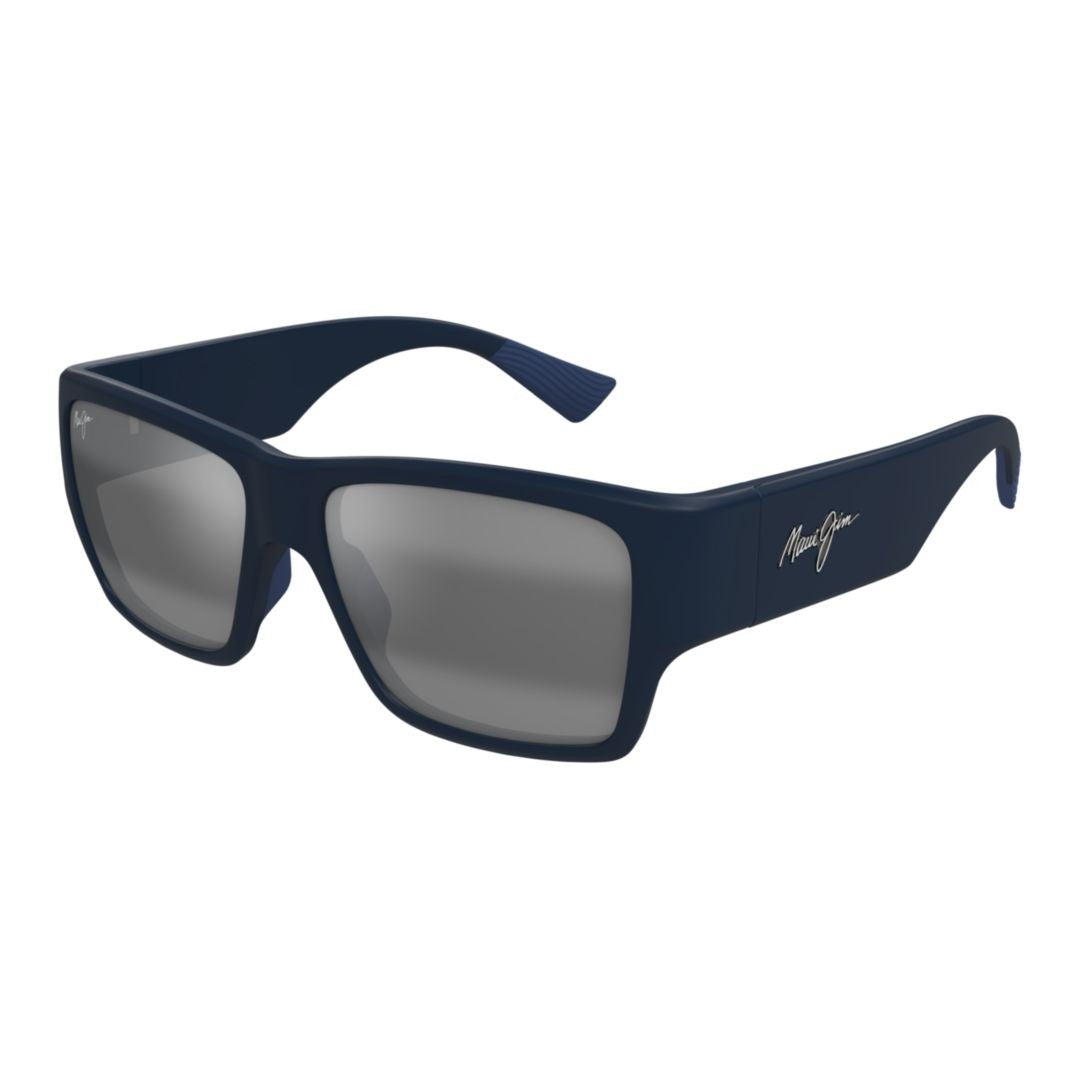 Maui Jim Matte Black Mj0614s Rectangular Sunglasses