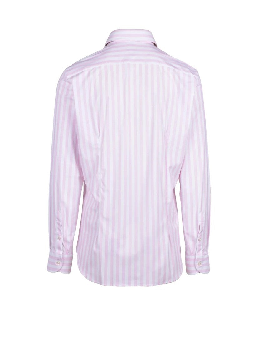 Lavorazione Sartoriale* Pink Striped Shirt