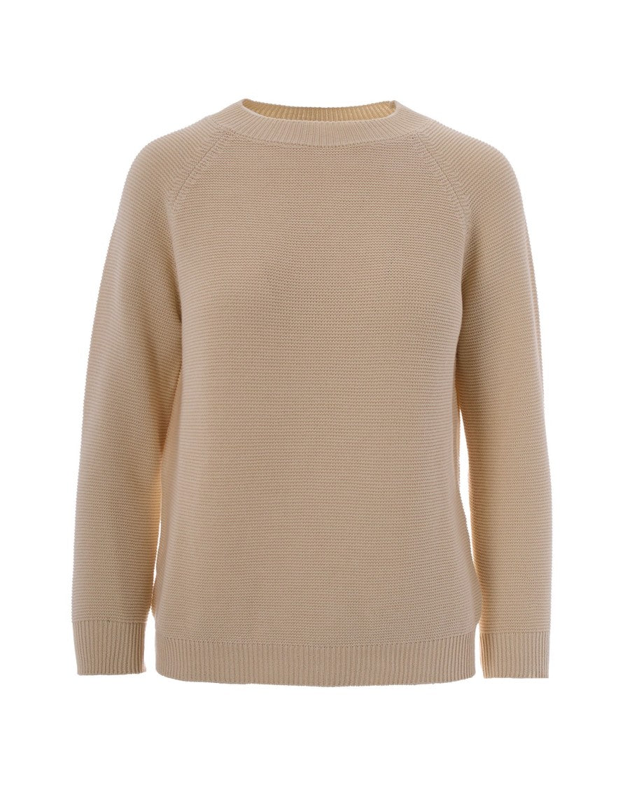 Max Mara Ecru Cotton Sweater
