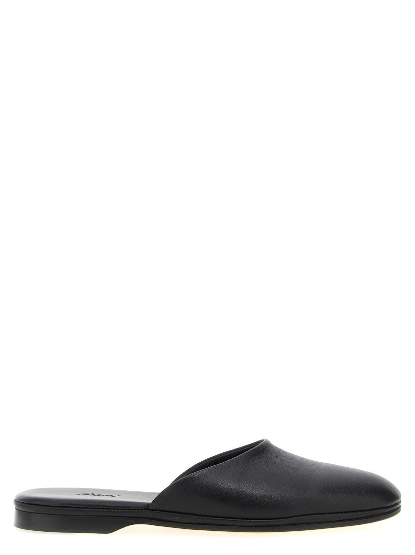 Brioni Leather Sabots