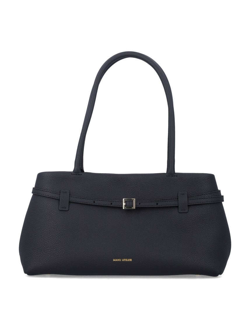 Manu Atelier Le Cambon East West Pebbled Handbag
