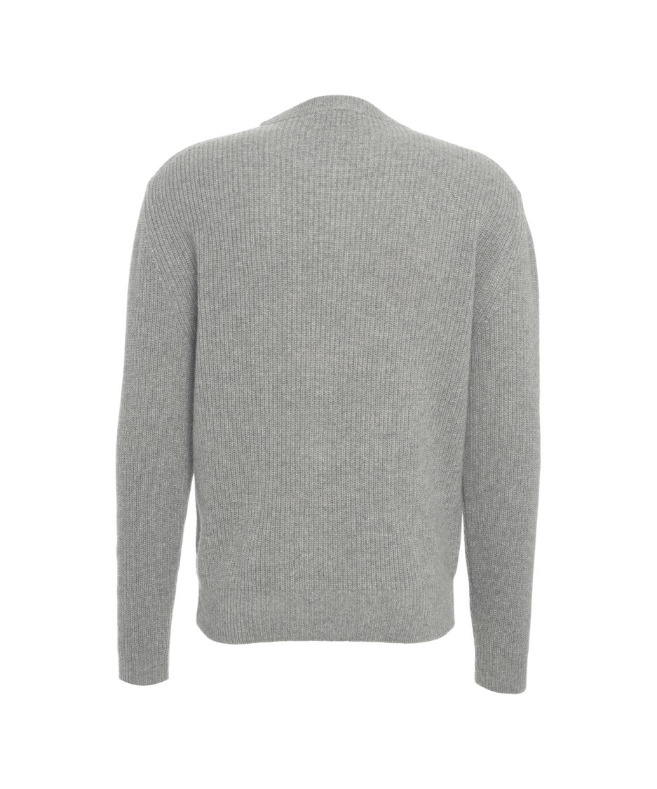 Daniele Fiesoli Ribbed Pullover With Classic Round Neckline