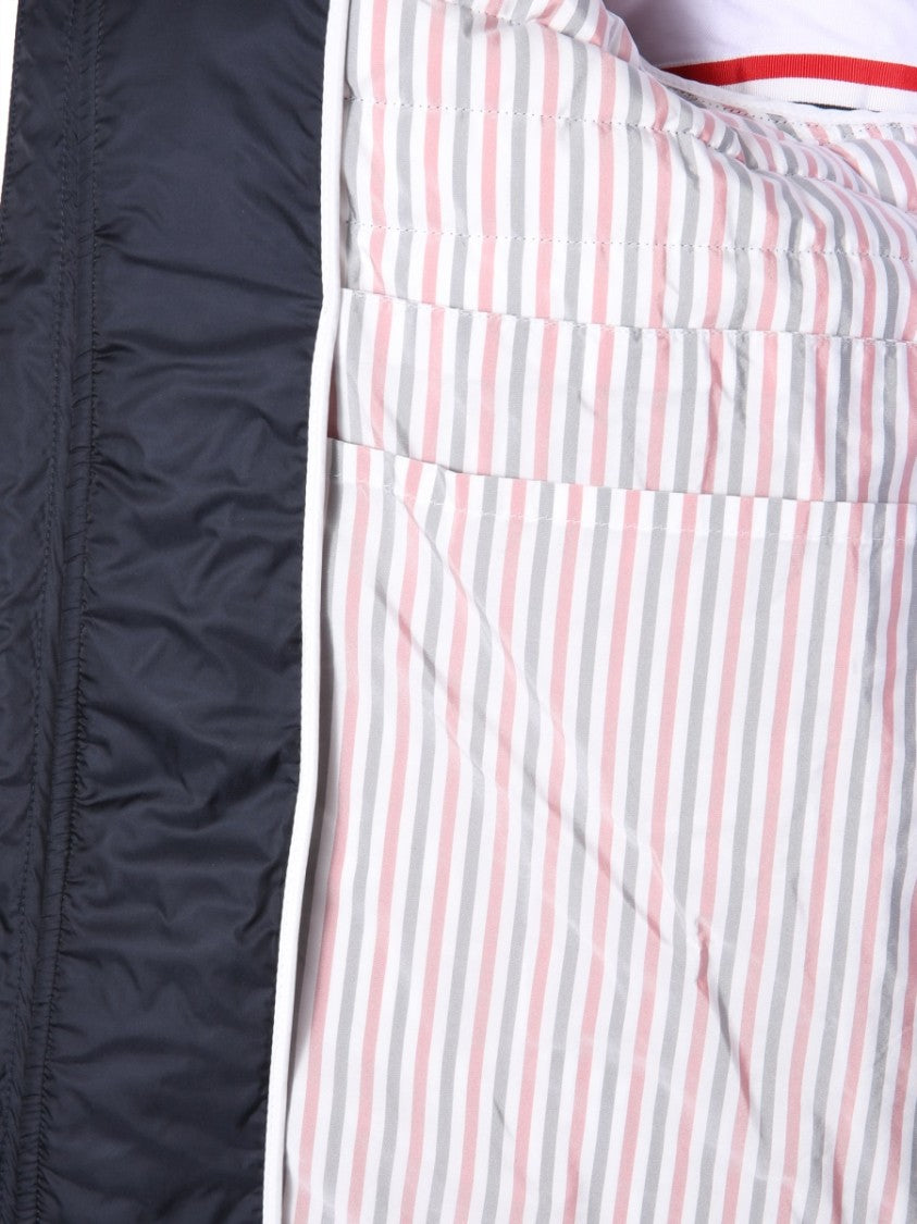 Thom Browne Quilted Black Puffer Jacket With Hood