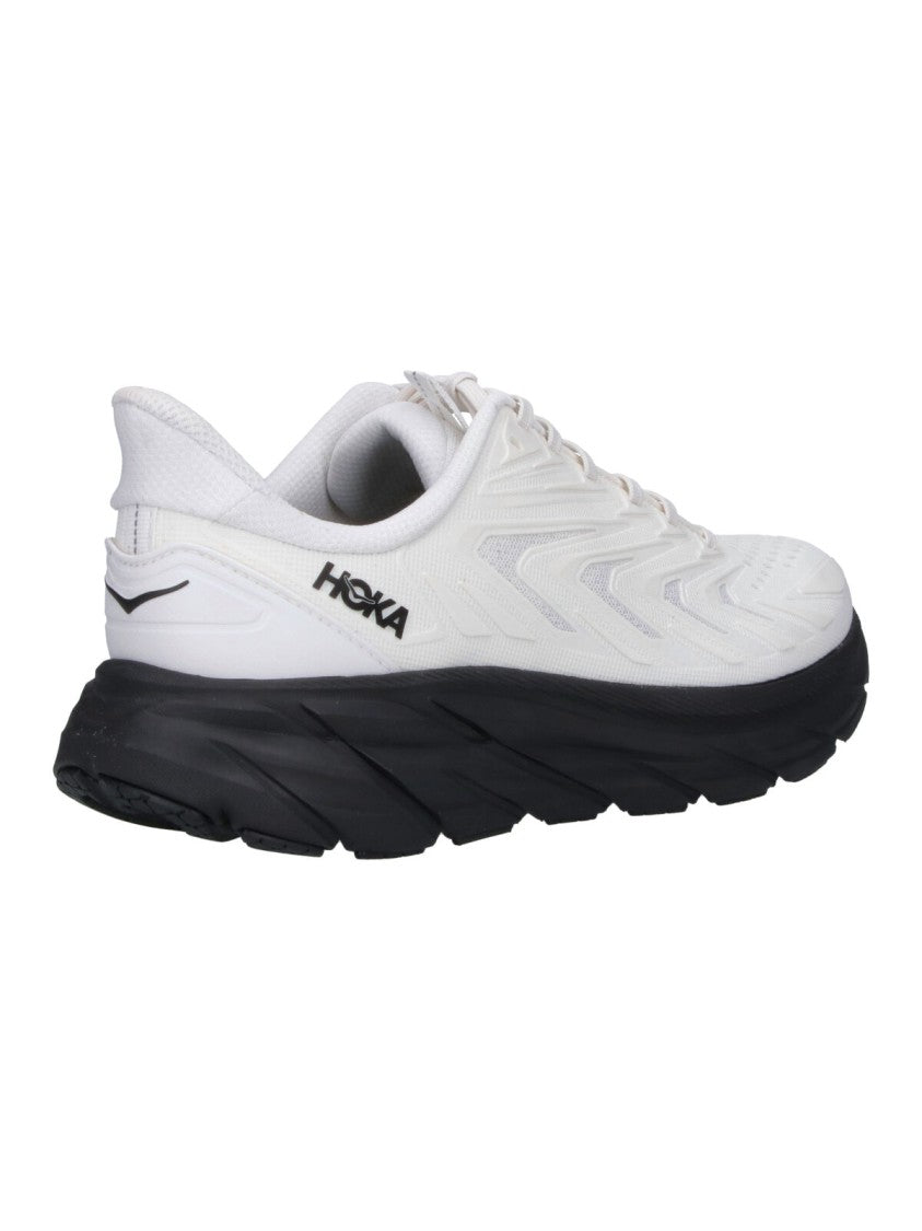 Hoka White Clifton Utl Fabric Sneakers