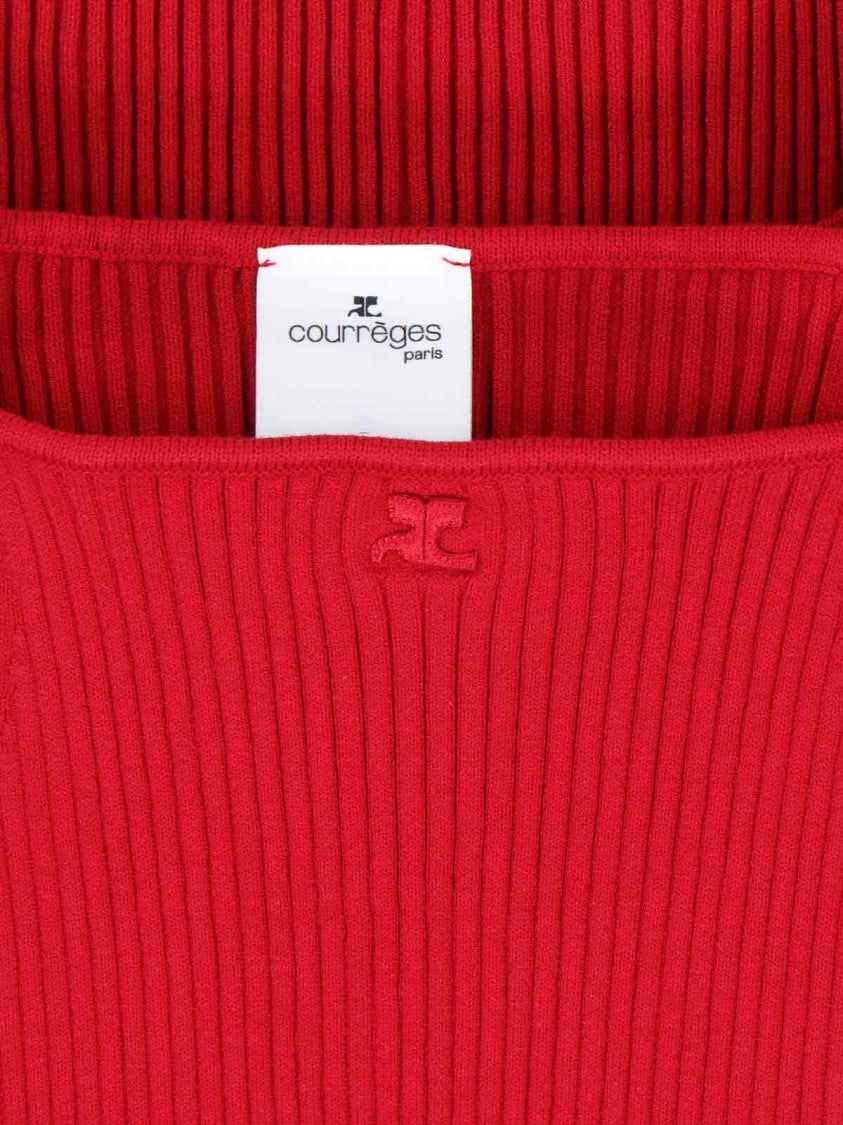 Courrèges Logo Tank Top – Red
