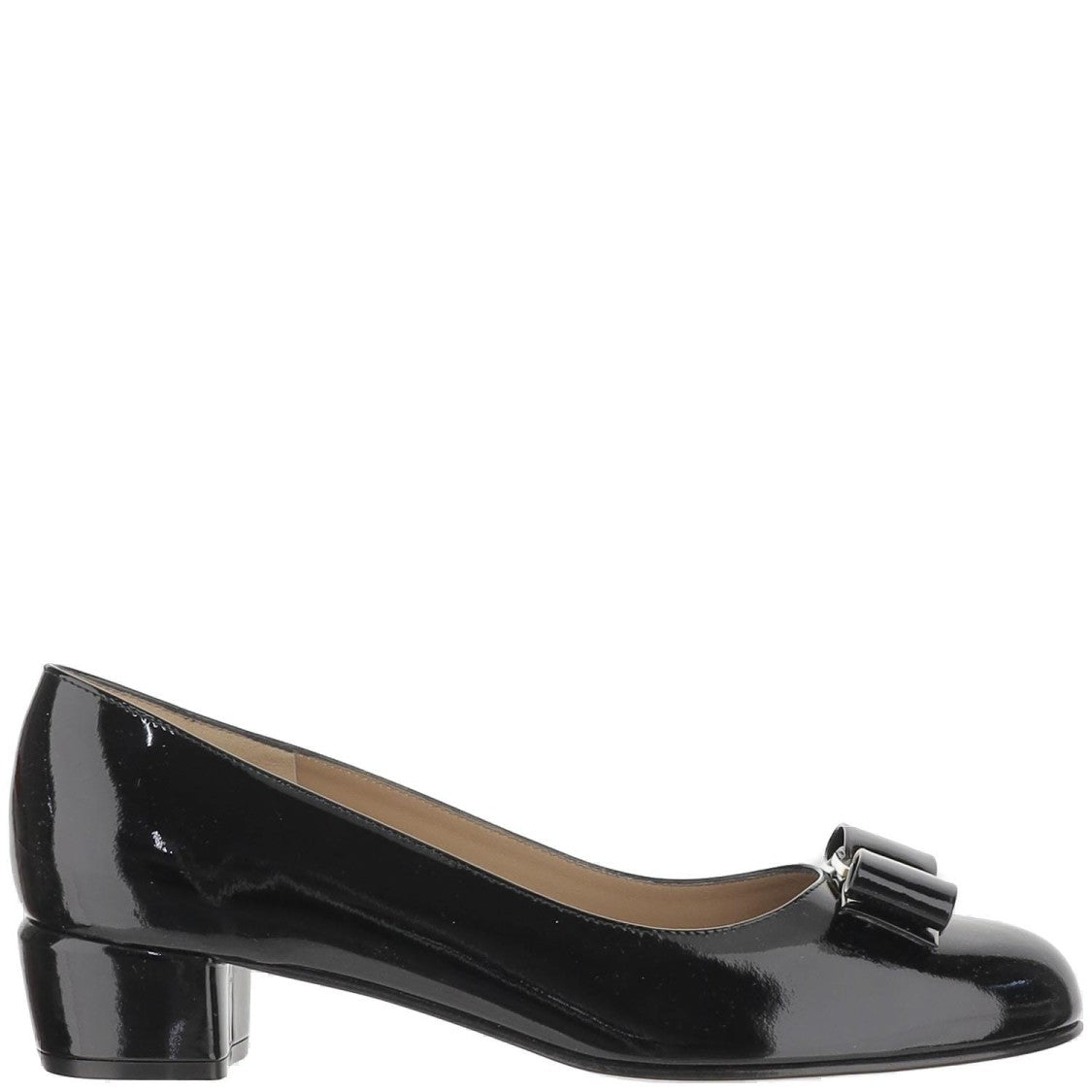 Salvatore Ferragamo Glossy Leather Vara Décolleté