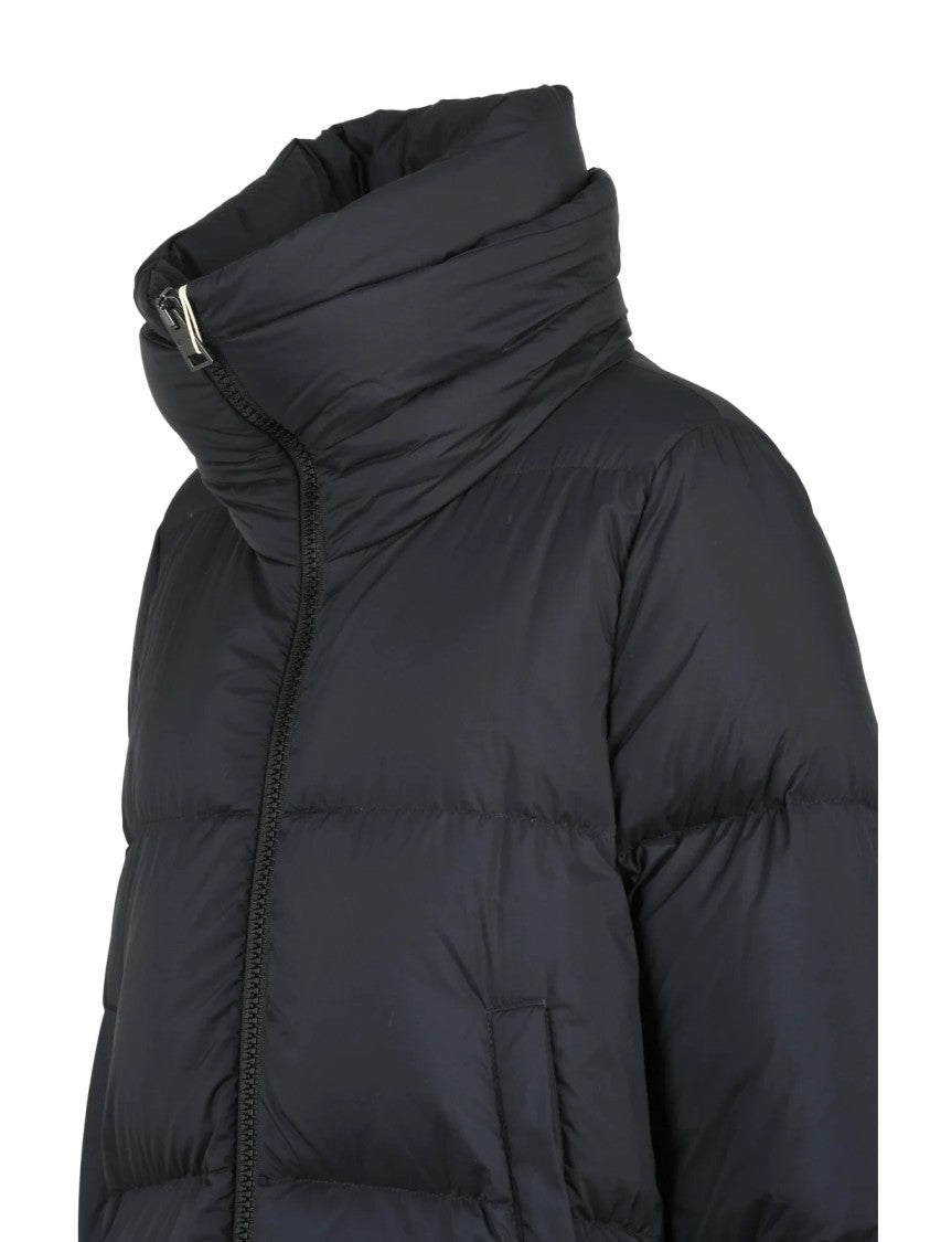 Herno Black Padded Collar Quilted Down Jacket