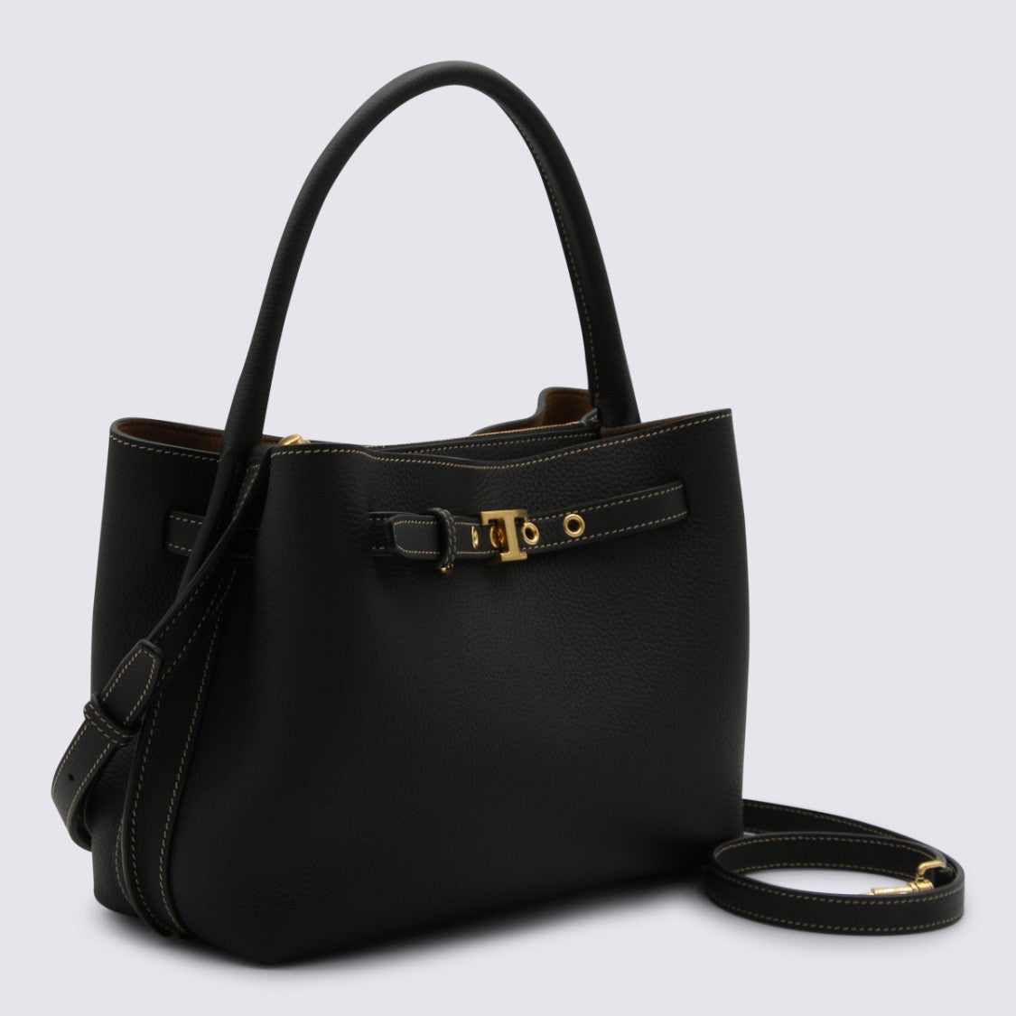 Tod's Textured Leather Tote With Gold-Tone Hardware