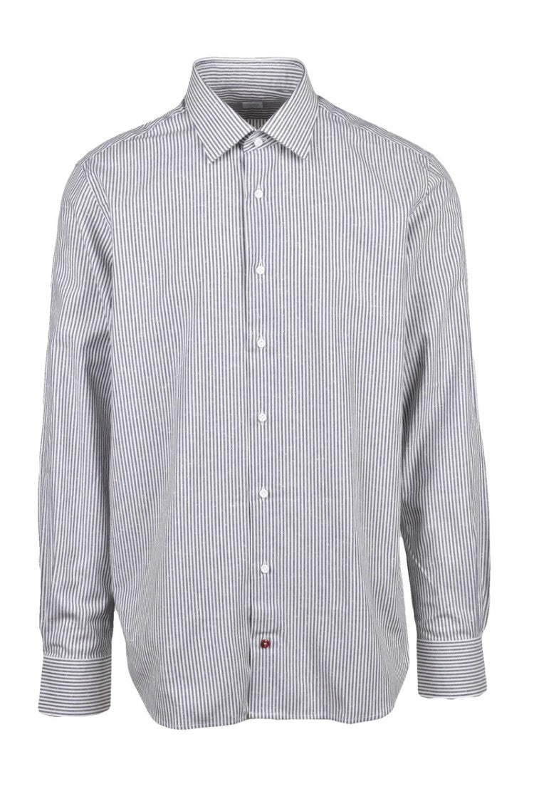 Carrel White/Blue Wool Shirt