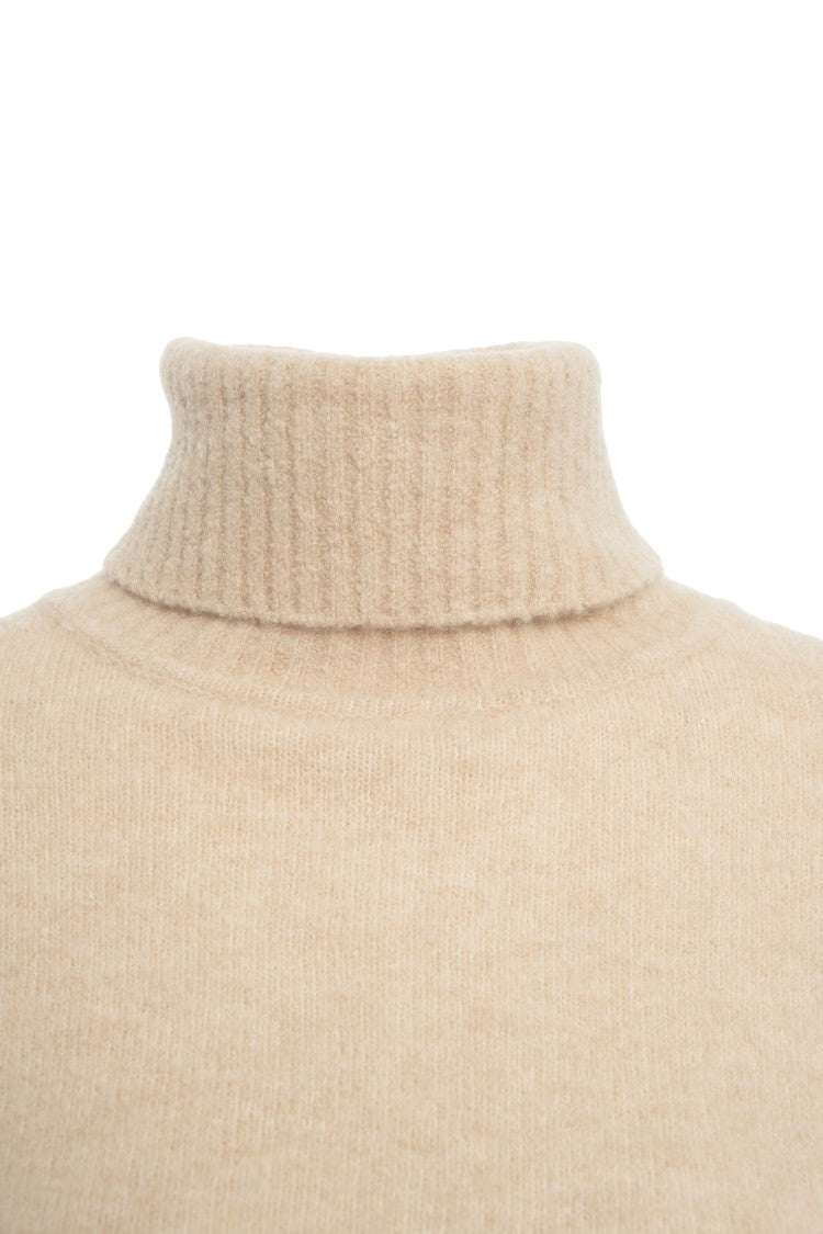 Crush Cashmere Turtleneck Sweater With Cropped Silhouette