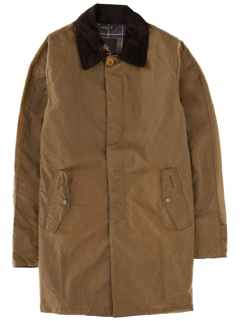 Baracuta X Barbour Mid-Length Cotton Corduroy Trench Coat