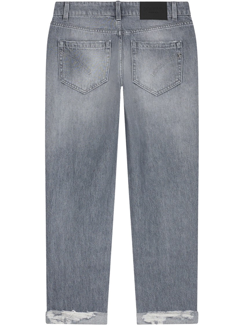 Dondup Relaxed-Fit Denim Trousers With Button-Fly Closure