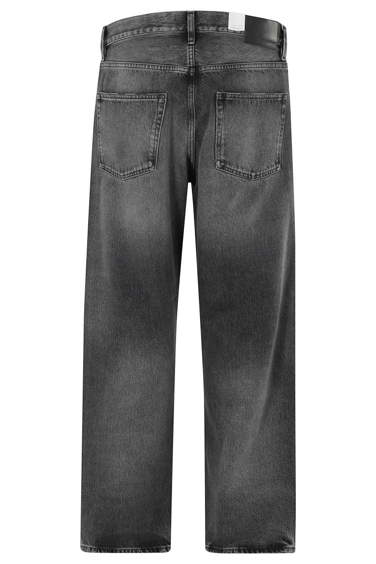 Sunflower Black Loose Five-Pocket Cotton Jeans