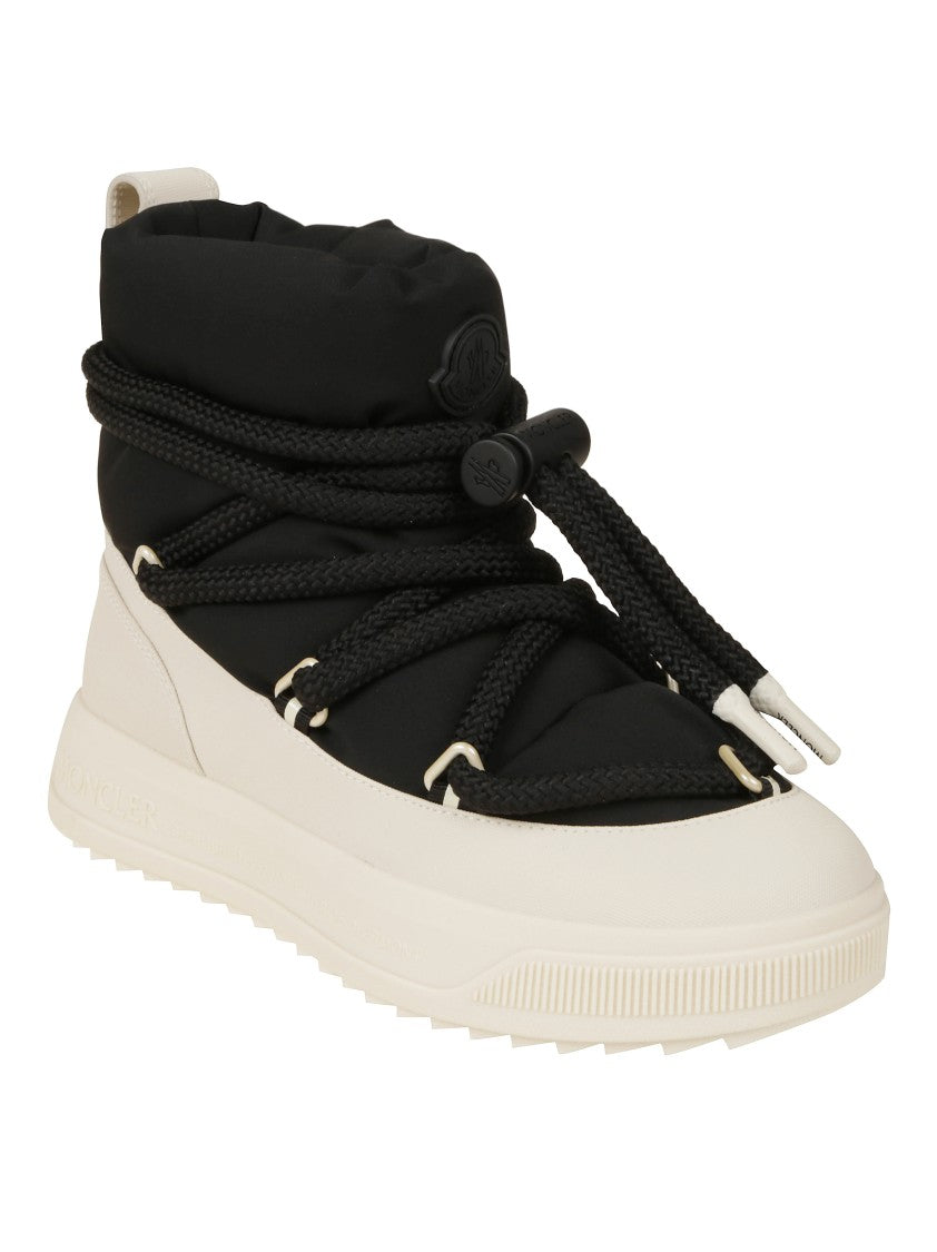 Moncler Ankle-High Boots With Smooth Finish And Sturdy Sole