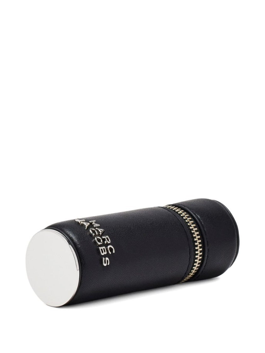 Marc Jacobs Cylindrical Black Leather Key Holder With Charms