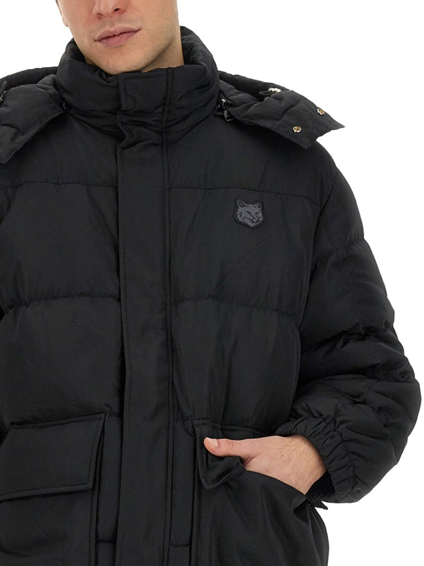 Maison Kitsuné Oversized Puffy Jacket With High Collar
