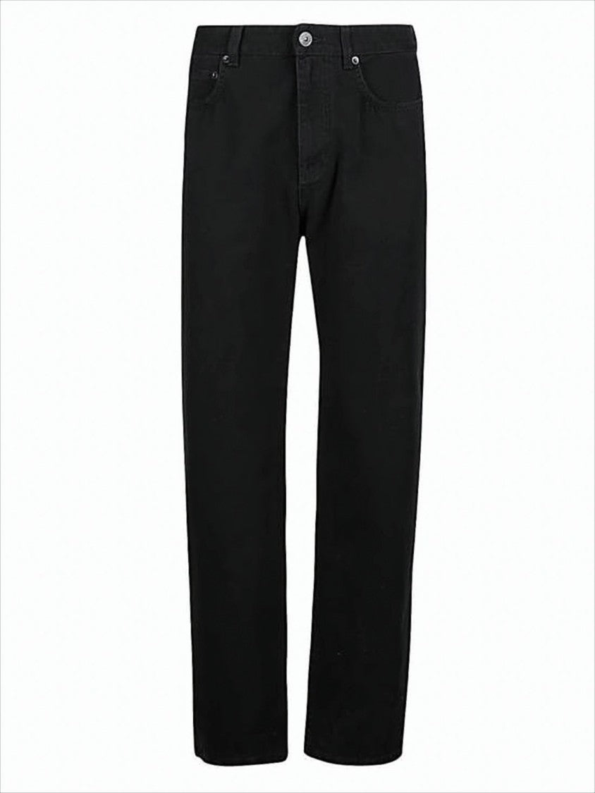 Balenciaga Straight-Leg Black Denim Pants