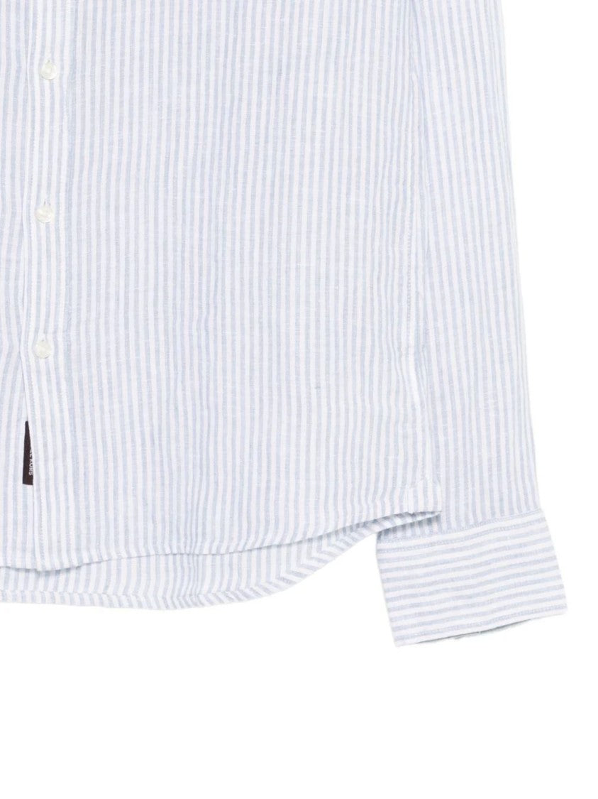 Michael Kors Long Sleeve Striped Button Up Shirt