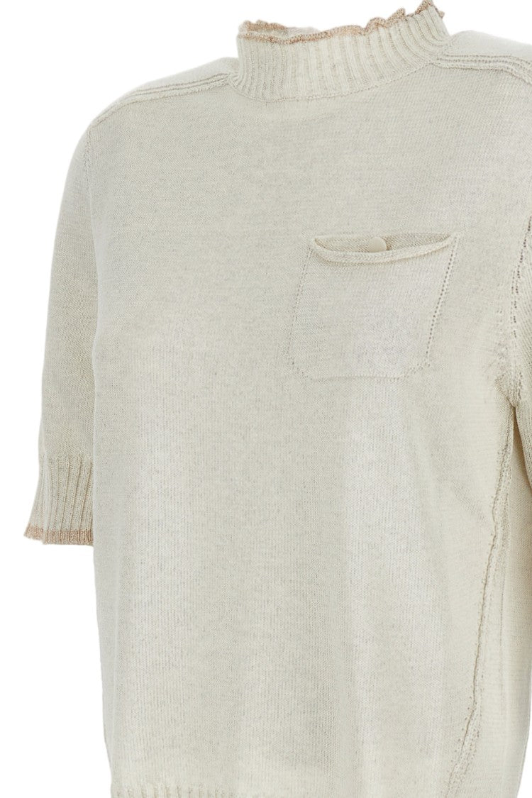Lorena Antoniazzi White Minimalist Sweater