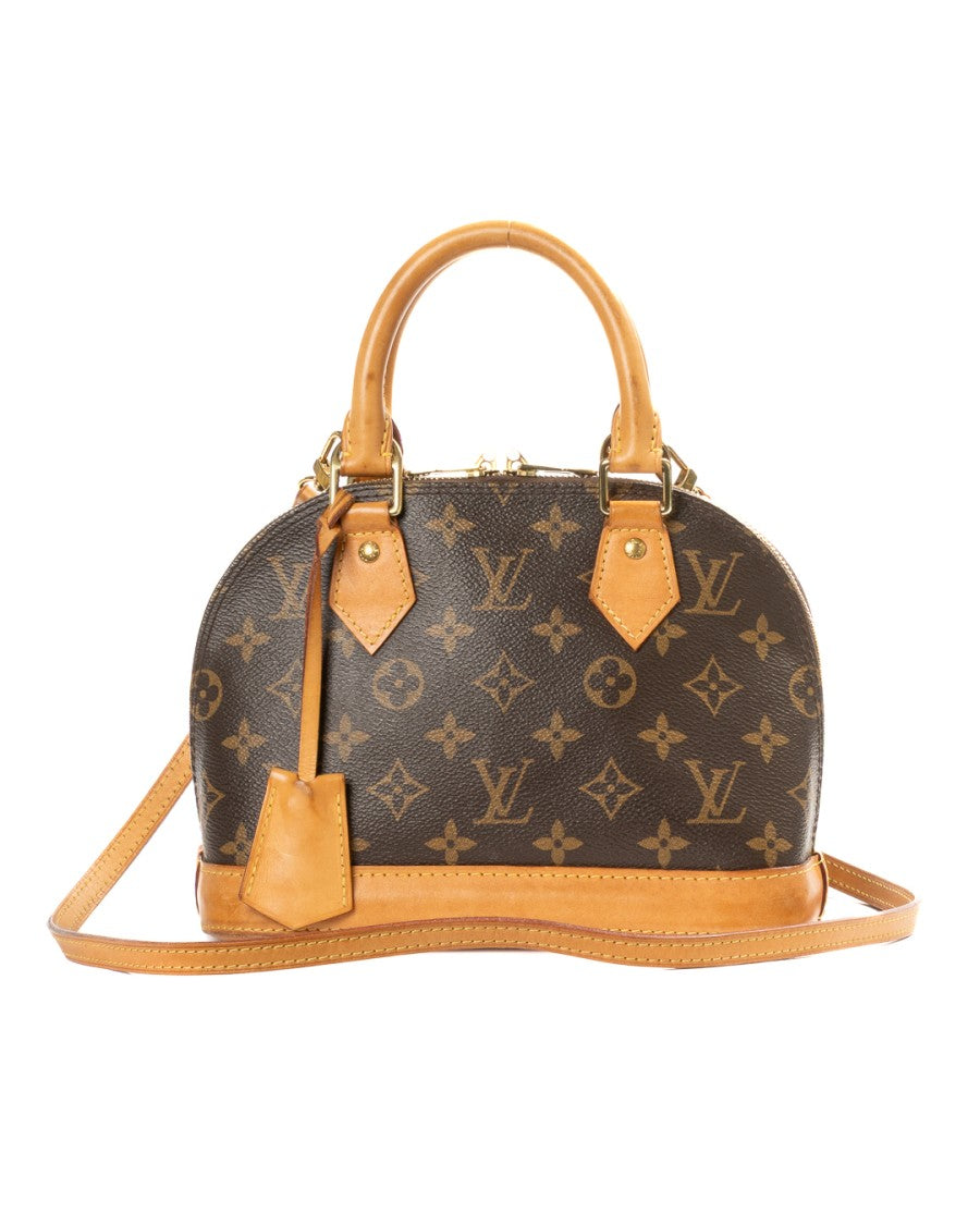 Louis Vuitton Brown Alma Bb Monogram Canvas Tote Bag