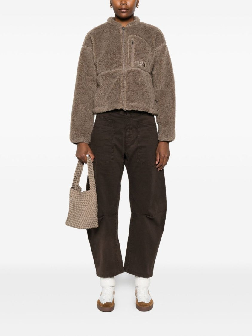 The North Face Cropped Teddy Fleece Sweater