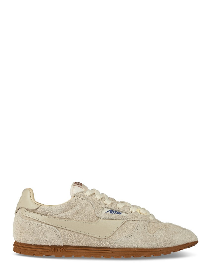 Autry Suede Sneakers With Contrasting Rubber Sole