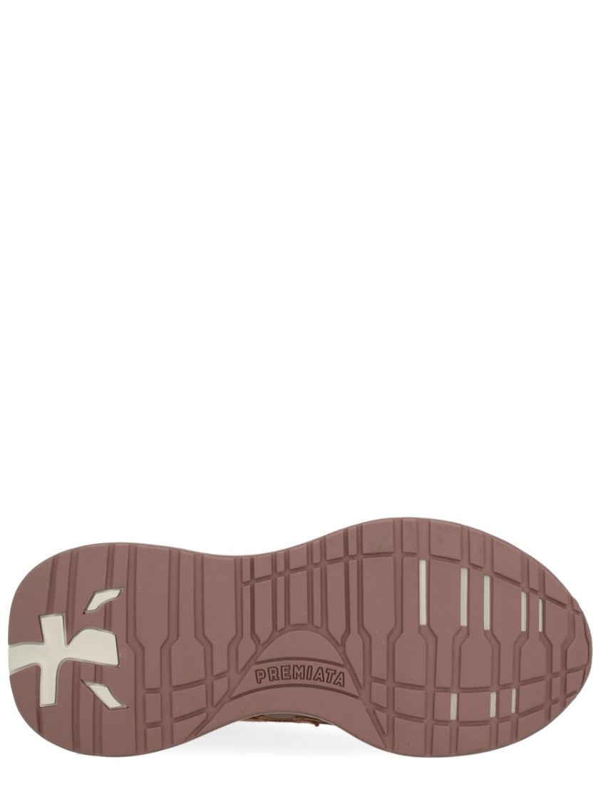 Premiata Layered Multicolour Sneakers With Metallic Accents