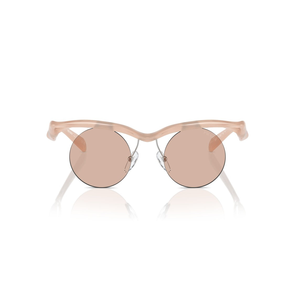 Prada 0Pr A24s Translucent Wavy Acetate Sunglasses