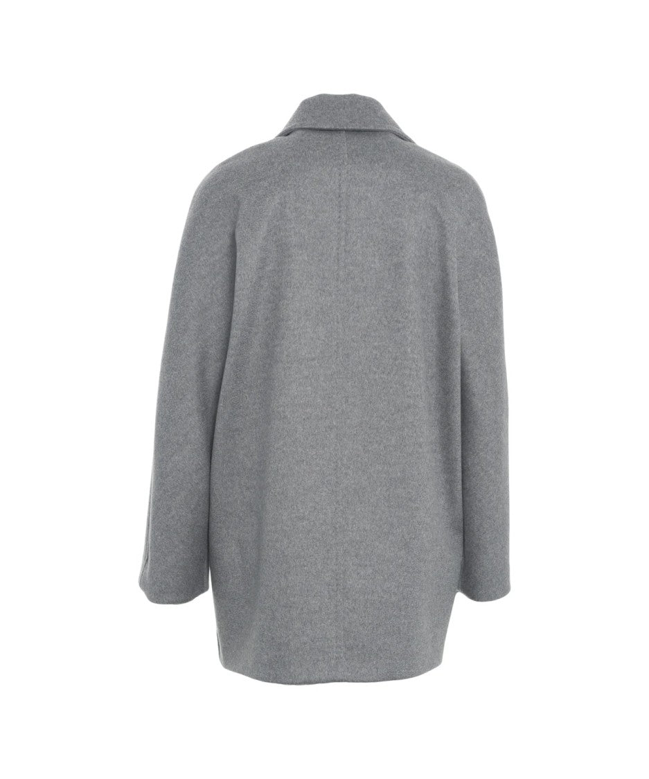 Max Mara Double-Breasted Coat In Soft Virgin Wool