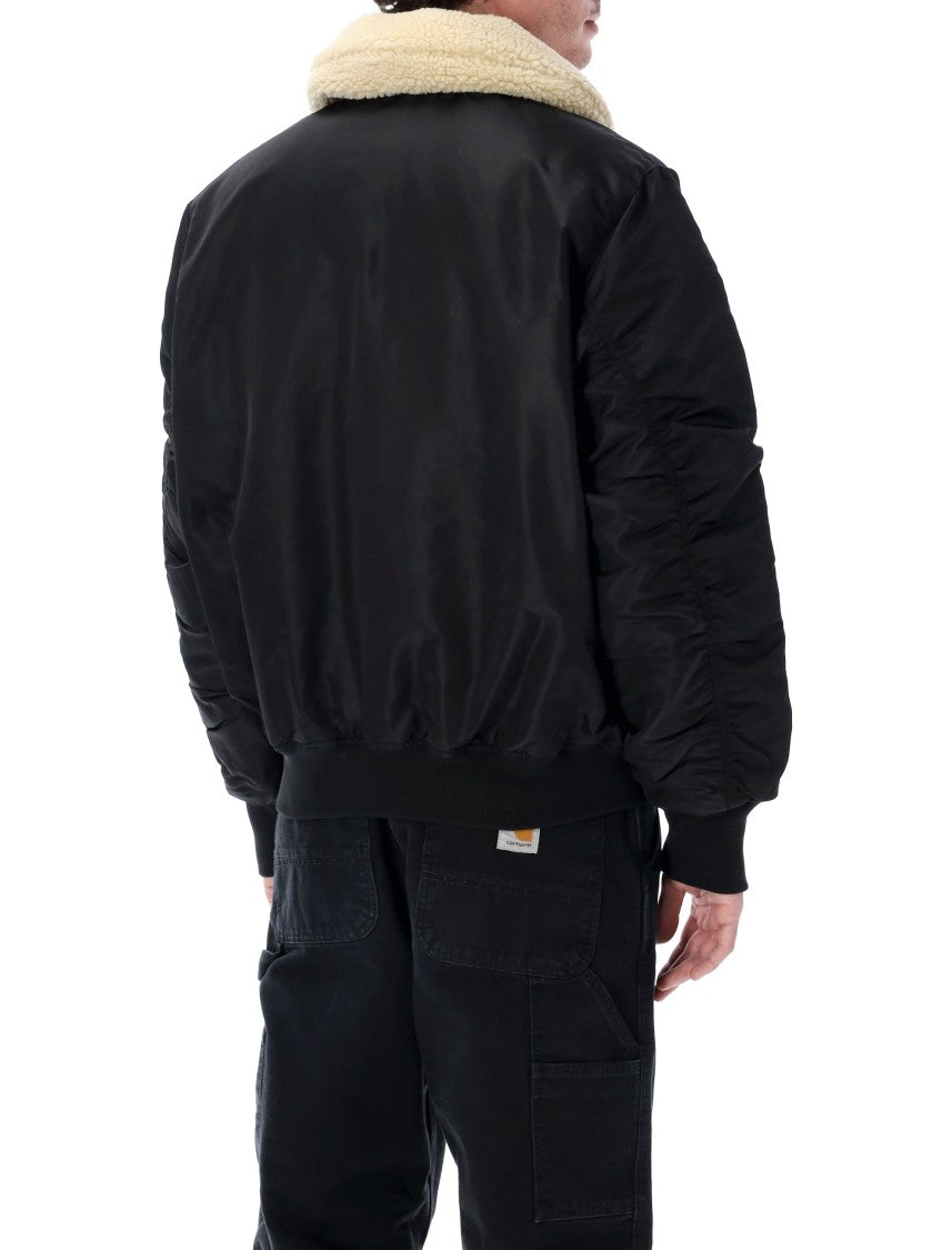 Alpha Industries Classic B-15 Flight Jacket With Structured Silhouette