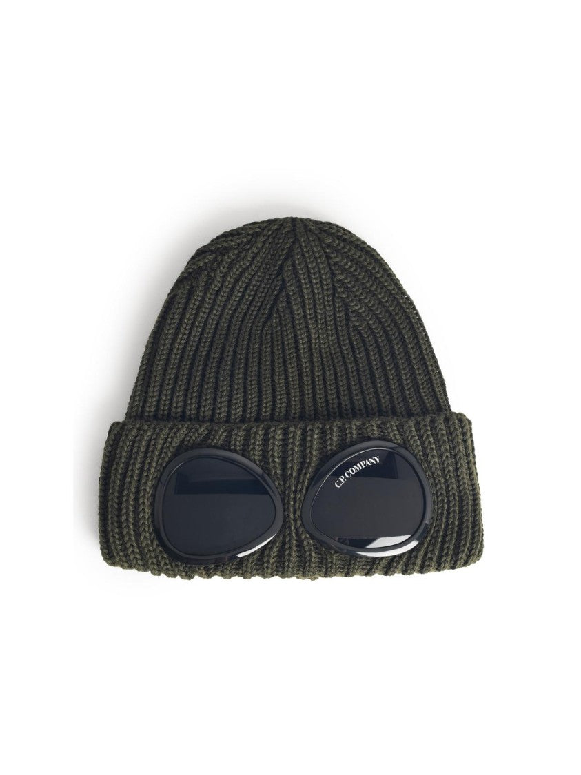 C.P. Company Green Merino Wool Beanie