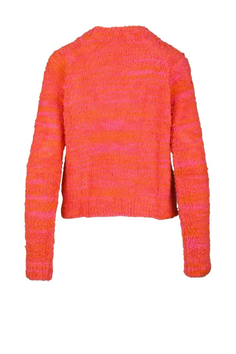 Diesel Sponge Color Block Sweater - Fuchsia/Orange